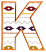 C1: Dk. Yellow
C2: Dk. Orange
C3: Purple
C4: Lt. Orange