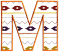 C1: Dk. Yellow
C2: Dk. Orange
C3: Purple
C4: Lt. Orange