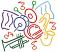 C1: Red
C2: Blue
C3: Green
C4: Yellow
C5: Lt. Green
C6: Orange
C7: Purple
C8: Lt. Blue