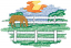 C1: Green
C2: Dk. Green
C3: Lt. Blue
C4: White
C5: Gray
C6: Dk. Green
C7: Yellow
C8: Orange
C9: Brown