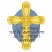 C1: Blue7
C2: Yellow
C3: Dk. Gold
C4: Lt. Lt. Yellow
C5: Dk. Dk. Beige