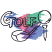 C1: Blue
C2: Pink
C3: Green
C4: Purple
C5: Black