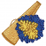 C1: Lt. Gold
C2: Gold
C3: Dk. Gold
C4: Blue
C5: Dk. Blue
C6: Yellow
C7: Gold