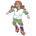 C1: Lt. Lt. Flesh
C2: Med. Taupe
C3: Lt. Orange
C4: Med. Blue
C5: White
C6: Lt. Green
C7: Green
C8: Dk. Dk. Peach
C9: Dk. Rust