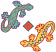 C1: Lt. Green
C2: Yellow
C3: Orange
C4: Blue
C5: Purple
C6: Red