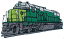 C1: Black
C2: Dk. Gray
C3: Green
C4: Gray
C5: Lt. Green
C6: White
C7: Black