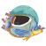 C1: Lt. Teal
C2: Teal3
C3: Lt. Lt. Mint2
C4: Lt. Lt. Yellow
C5: Lt. Lt. Mauve
C6: Med. Lavender2
C7: Lt. Mint2
C8: Lt. Blue2
C9: White
C10: Orange
C11: Yellow&#