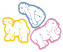 C1: Lt. Blue
C2: Yellow
C3: Pink