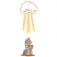 C1: Cloud---White(Isacord 40 #1002)
C2: Cloud---Old Gold(Isacord 40 #1055)
C3: Rays---Buttercup(Isacord 40 #1135)
C4: Flesh---Twine(Isacord 40 #1017)
C5: Shirt---Winter Sky(Isacord 40 #1165)
C6: Floor---Dolphin