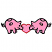 C1: Pigs & Heart---Soft Pink(Isacord 40 #1224)
C2: Heart---Poinsettia(Isacord 40 #1147)
C3: Pigs---Black(Isacord 40 #1234)