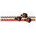 C1: Border---Citrus(Isacord 40 #1187)&#13;&#10;C2: Border---Cinnamon(Isacord 40 #1247)&#13;&#10;C3: Background---Poinsettia(Isacord 40 #1147)&#13;&#10;C4: Border---Spice(Isacord 40 #1181)&#13;&#10;C5: Fish---Black(Isacord 40 #1234)