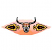 C1: Sun---Canary(Isacord 40 #1124)&#13;&#10;C2: Background---Salmon(Isacord 40 #1259)&#13;&#10;C3: Skull---White(Isacord 40 #1002)&#13;&#10;C4: Arrowheads---Canary(Isacord 40 #1124)&#13;&#10;C5: Outline & Shading---Black(Isacord 40 #1234)&#13;&#10;C6: Ins
