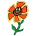 C1: Stem & Leaves---Pear(Isacord 40 #1049)
C2: Petals---Tangerine(Isacord 40 #1078)
C3: Eyes---White(Isacord 40 #1002)
C4: Petal Outlines---Citrus(Isacord 40 #1187)
C5: Center---Cinnamon(Isacord 40 #1247)
C6: D