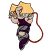 C1: Hair---Citrus(Isacord 40 #1187)&#13;&#10;C2: Rope---Golden Grain(Isacord 40 #1126)&#13;&#10;C3: Skin---Twine(Isacord 40 #1017)&#13;&#10;C4: Teeth---White(Isacord 40 #1002)&#13;&#10;C5: Socks, Soles & Shorts---Sterling(Isacord 40 #1011)&#13;&#10;C6: Sh