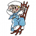 C1: Hair---Citrus(Isacord 40 #1187)
C2: Hat Stripe, Shoes & Shirt---White(Isacord 40 #1002)
C3: Skin---Twine(Isacord 40 #1017)
C4: Wood & Soles---Golden Grain(Isacord 40 #1126)
C5: Tie & Pants---Winter Sky(Isacord 40 #1