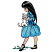 C1: Grass---Green(Isacord 40 #1503)
C2: Skin---Twine(Isacord 40 #1017)
C3: Dress Fill---Crystal Blue(Isacord 40 #1249)
C4: Dress Shade---Tropical Blue(Isacord 40 #1534)
C5: Cat---White(Isacord 40 #1002)
C6: Out