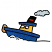 C1: Cloud---Glacier Green(Isacord 40 #1223)
C2: Smokestack---Poinsettia(Isacord 40 #1147)
C3: Hull & Roof---Nordic Blue(Isacord 40 #1076)
C4: Bumper---Candlelight(Isacord 40 #1137)
C5: Windows---White(Isacord 40 #1002)&