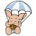 C1: Parachute Stripes---White(Isacord 40 #1002)
C2: Parachute Stripes & Pants---Oxford(Isacord 40 #1222)
C3: Bunny---Meringue(Isacord 40 #1017)
C4: Harness---Ochre(Isacord 40 #1159)
C5: Outlines---Black(Isacord 40 #1234