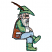 C1: Skin---Twine(Isacord 40 #1017)&#13;&#10;C2: Skin Shadow---Shell(Isacord 40 #1015)&#13;&#10;C3: Beard & Eyebrows---Muslin(Isacord 40 #1082)&#13;&#10;C4: Hat, Shirt & Boots---Kiwi(Isacord 40 #1104)&#13;&#10;C5: Hat, Shading & Boots---Evergreen(Isacord 4