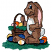 C1: Tail & Tummy---White(Isacord 40 #1002)
C2: Grass---Swiss Ivy(Isacord 40 #1079)
C3: Eggs & Eye---Nordic Blue(Isacord 40 #1076)
C4: Egg & Inside Ear---Pink Tulip(Isacord 40 #1115)
C5: Eggs---Pumpkin(Isacord 40 #1168)&