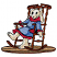 C1: Floor---Toffee(Isacord 40 #1126)&#13;&#10;C2: Chair---Rust(Isacord 40 #1058)&#13;&#10;C3: Bunny---Muslin(Isacord 40 #1082)&#13;&#10;C4: Shading---Old Gold(Isacord 40 #1055)&#13;&#10;C5: Lace & Pocket---Bright Ruby(Isacord 40 #1231)&#13;&#10;C6: Dress-