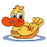 C1: Water, Eyes & Nose---Cadet Blue(Isacord 40 #1226)&#13;&#10;C2: Eyes---White(Isacord 40 #1002)&#13;&#10;C3: Duckling---Citrus(Isacord 40 #1187)&#13;&#10;C4: Bill & Shading---Pumpkin(Isacord 40 #1168)&#13;&#10;C5: Outline---Black(Isacord 40 #1234)