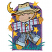 C1: Shirt, Pants & Hat Band---Winter Sky(Isacord 40 #1165)&#13;&#10;C2: Jeans & Shirt Stripes---Ocean Blue(Isacord 40 #1172)&#13;&#10;C3: Shirt Stripes---Fuchsia(Isacord 40 #1533)&#13;&#10;C4: Sky---Twilight(Isacord 40 #1235)&#13;&#10;C5: Border---Wild Ir