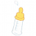 C1: Bottle---White(Isacord 40 #1002)&#13;&#10;C2: Nipple---Yellow(Isacord 40 #1187)&#13;&#10;C3: Nipple Outline---Candlelight(Isacord 40 #1137)&#13;&#10;C4: Outline---Winter Sky(Isacord 40 #1165)