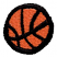 C1: Basketball---Clay(Isacord 40 #1021)&#13;&#10;C2: Outline---Black(Isacord 40 #1234)