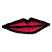 C1: Lips---Raspberry(Isacord 40 #1511)&#13;&#10;C2: Outline---Black(Isacord 40 #1234)