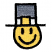 C1: Hatband---White(Isacord 40 #1002)
C2: Hat---Leadville(Isacord 40 #1220)
C3: Face---Citrus(Isacord 40 #1187)
C4: Outline---Black(Isacord 40 #1234)