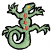 C1: Lizard---Bright Mint(Isacord 40 #1510)
C2: Eye---Canary(Isacord 40 #1124)
C3: Spots---Spanish Tile(Isacord 40 #1020)
C4: Outlines---Black(Isacord 40 #1234)