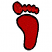 C1: Foot---Poinsettia(Isacord 40 #1147)
C2: Outline---Black(Isacord 40 #1234)