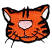 C1: Nose---Iced Pink(Isacord 40 #1064)&#13;&#10;C2: Ears---White(Isacord 40 #1002)&#13;&#10;C3: Face---Tangerine(Isacord 40 #1078)&#13;&#10;C4: Detail---Black(Isacord 40 #1234)