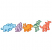 C1: Hippos---River Mist(Isacord 40 #1248)
C2: Hippo Outline---Tropical Blue(Isacord 40 #1534)
C3: Gorillas---Lavender(Isacord 40 #1193)
C4: Gorilla Outline---Orchid(Isacord 40 #1255)
C5: Lions---Papaya(Isacord 40 #1024)