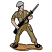 C1: Base---Palomino(Isacord 40 #1070)
C2: Shading---Fawn(Isacord 40 #1128)
C3: Helmet & Bayonet---Sterling(Isacord 40 #1011)
C4: Skin---Twine(Isacord 40 #1017)
C5: Uniform---Caribbean(Isacord 40 #1090)
C6: Shad