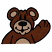 C1: Ears & Nose---Fawn(Isacord 40 #1128)
C2: Bear---Bark(Isacord 40 #1186)
C3: Stain Outline---Black(Isacord 40 #1234)