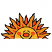 C1: Face---Canary(Isacord 40 #1124)
C2: Rays & Cheeks---Tangerine(Isacord 40 #1078)
C3: Rays & Nose---Goldenrod(Isacord 40 #1137)
C4: Small Rays---Red Berry(Isacord 40 #1246)
C5: Outlines---Black(Isacord 40 #1234)
