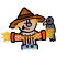 C1: Hat---Autumn Leaf(Isacord 40 #1126)
C2: Hand---Redwood(Isacord 40 #1057)
C3: Face---Twine(Isacord 40 #1017)
C4: Shirt---White(Isacord 40 #1002)
C5: Shirt---Tangerine(Isacord 40 #1078)
C6: Crow---Leadville(I