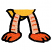 C1: Body---Canary(Isacord 40 #1124)
C2: Legs---Shrimp(Isacord 40 #1258)
C3: Feet & Leg Details---Tangerine(Isacord 40 #1078)
C4: Outline---Black(Isacord 40 #1234)