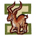 C1: Background---Seaweed(Isacord 40 #1209)
C2: Letter---Lima Bean(Isacord 40 #1177)
C3: Horns---Ivory(Isacord 40 #1149)
C4: Body---Toffee(Isacord 40 #1126)
C5: Belly---Muslin(Isacord 40 #1082)
C6: Back & Horns-