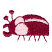 C1: Eyes---Carnation(Isacord 40 #1121)
C2: Body---Cerise(Isacord 40 #1192)