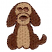 C1: Body---Flax(Isacord 40 #1055)
C2: Ears---Bark(Isacord 40 #1186)