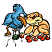C1: Bird---Crystal Blue(Isacord 40 #1249)&#13;&#10;C2: Bird Shading---Tropical Blue(Isacord 40 #1534)&#13;&#10;C3: Feet and Beak---Goldenrod(Isacord 40 #1137)&#13;&#10;C4: Frog---Sunflower - neon(Isacord 40 #1023)&#13;&#10;C5: Frog Shading---Goldenrod(Isa