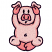 C1: Pig---Shell(Isacord 40 #1015)
C2: Pig Shading, Nose, & Hooves---Corsage(Isacord 40 #1016)
C3: Nose & Hooves Shading---Tropicana(Isacord 40 #1511)
C4: Outline---Heraldic(Isacord 40 #1195)