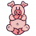 C1: Hooves & Nose---Corsage(Isacord 40 #1016)
C2: Pig---Shell(Isacord 40 #1015)
C3: Pig Shading---Corsage(Isacord 40 #1016)
C4: Nose & Hooves Shading---Tropicana(Isacord 40 #1511)
C5: Outline---Heraldic(Isacord 40 #1195