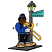 C1: Gloves---White(Isacord 40 #1002)
C2: Light & Buckles---Citrus(Isacord 40 #1187)
C3: Ground & Light Pole---Whale(Isacord 40 #1041)
C4: Trombone---Papaya(Isacord 40 #1024)
C5: Face---Bark(Isacord 40 #1186)
C6