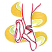 C1: Figure---Tropicana(Isacord 40 #1511)
C2: Small Swirls---Daffodil(Isacord 40 #1135)
C3: Large Swirls---Yellow Bird(Isacord 40 #1124)