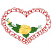 C1: Leaves---Lima Bean(Isacord 40 #1177)
C2: Leaf Outlines---Grasshopper(Isacord 40 #1176)
C3: Roses---Buttercup(Isacord 40 #1135)
C4: Rose Shading---Yellow Bird(Isacord 40 #1124)
C5: Heart---Geranium(Isacord 40 #1039)