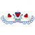 C1: Hearts & Flower Center---Poinsettia(Isacord 40 #1147)
C2: Border---Ice Cap(Isacord 40 #1074)
C3: Leaves---Bright Mint(Isacord 40 #1510)
C4: Base---Amethyst Frost(Isacord 40 #1254)
C5: Leaves Outline---Moss Green(Isa